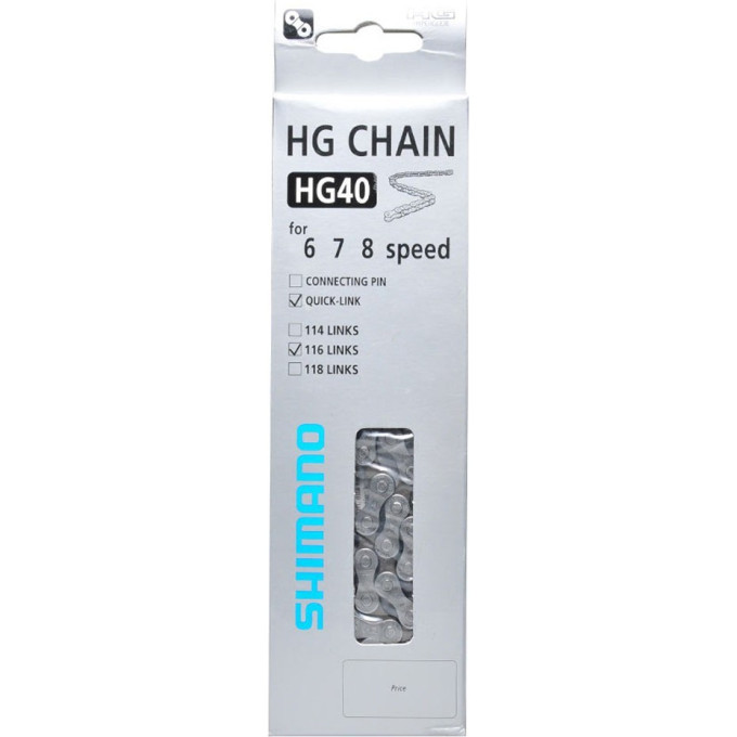Цепь SHIMANO HG40, 6/7/8СК, 114 ЗВ., ЗАМ. UG51