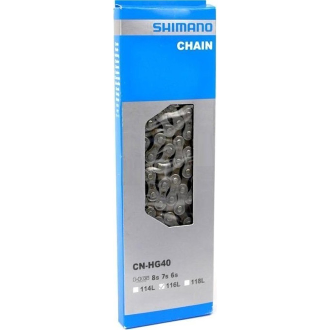 Цепь SHIMANO HG40, 6/7/8СК, 116 ЗВ., ЗАМ. UG51