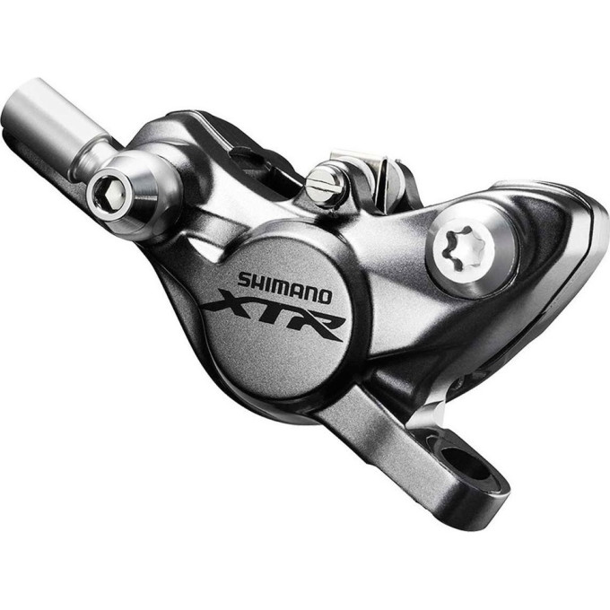 Калипер гидравлический SHIMANO M9000, POST MOUNT, ПЛАСТ. КОЛОДК. G02A, БЕЗ АДАПТ.