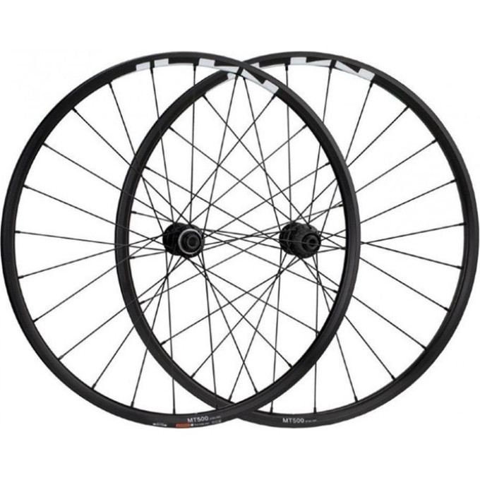 Комплект колес SHIMANO MT-500-B, переднее и заднее, F:15/R12 мм E-THRU, 29