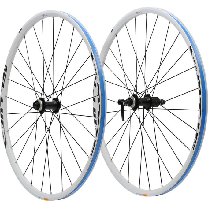 Комплект колес SHIMANO MT15A, ПЕРЕДН. И ЗАДН, 29', C.LOCK, QR, ЦВ. БЕЛЫЙ