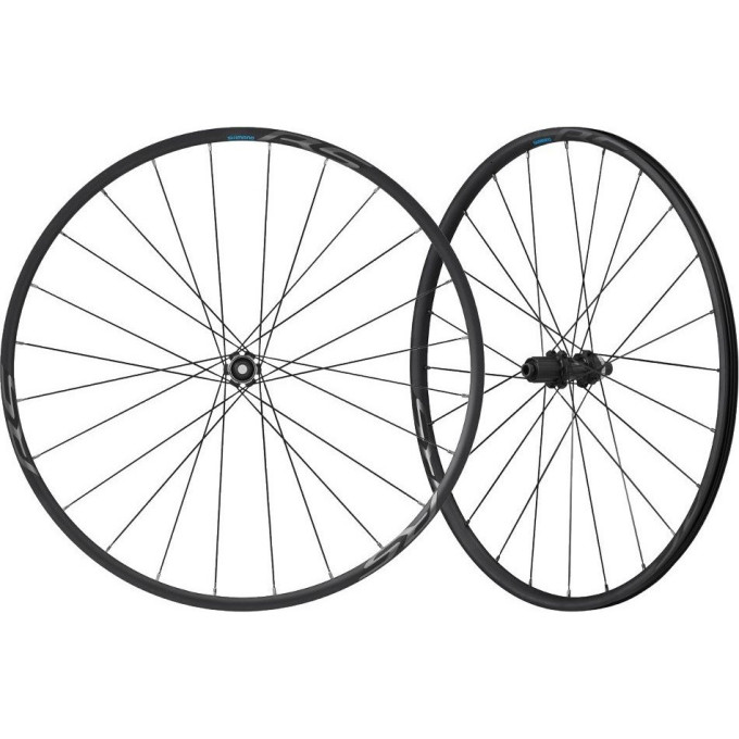 Комплект колес SHIMANO RS370, переднее и заднее, 10-11 скоростей, клинчерное, под дисковый тормоз C.LOCK, под полые оси 12 мм, OLD