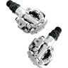 Педали SHIMANO M520, с шипами, серебристый