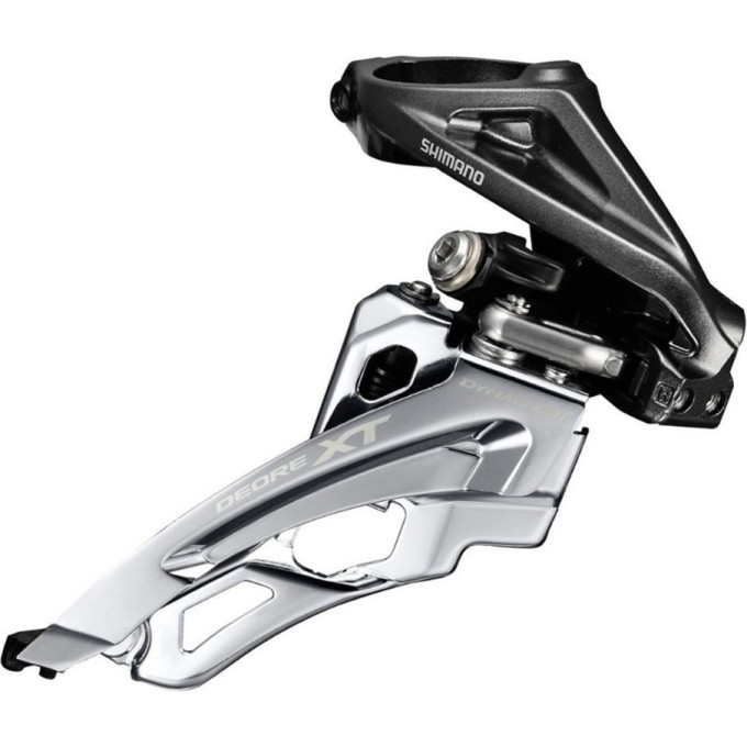 Переключатель передний SHIMANO XT, M8000-H, для 3X11, верхний хомут, SIDE-SWING, верхняя тяга