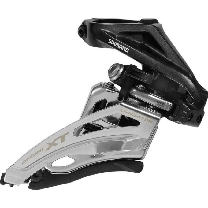 Переключатель передний SHIMANO XT, M8020-H, для 2X11, верхний хомут, SIDE-SWING, верхняя тяга