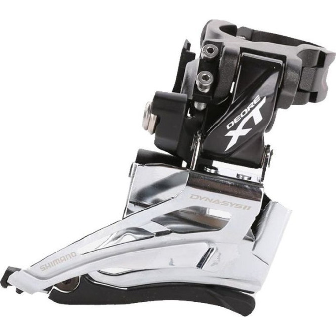 Переключатель передний SHIMANO XT, M8025-H, ДЛЯ 2X11, ВЕРХН. ХОМУТ, ВЕРХН. ТЯГА