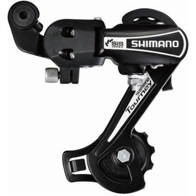Переключатель задний SHIMANO TOURNEY, TY21-B, SS, 6 скоростей, крепление на болт, черный, без упаковки