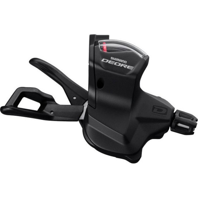 Шифтер SHIMANO DEORE, M6000, левый, 2/3 скорости, трос 1800 мм