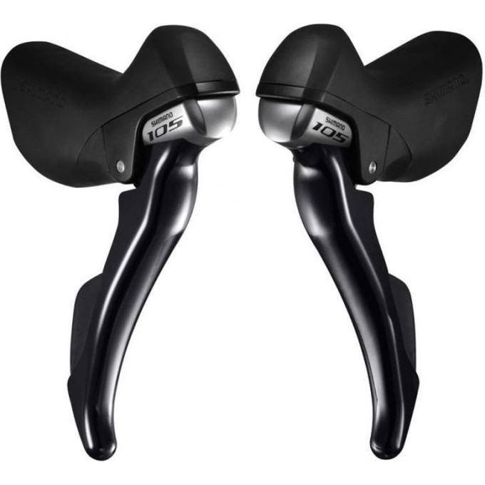 Шифтер/Тормозная ручка SHIMANO 105, R7000, левый/правый, 2x11 соростей, трос+оплетка, черный
