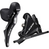 Шифтер/Тормозная ручка SHIMANO 105, ST-R7025 левый,BR-R7070, 2 скорости, J-KIT, под дисковый тормоз 140 мм, полимерный