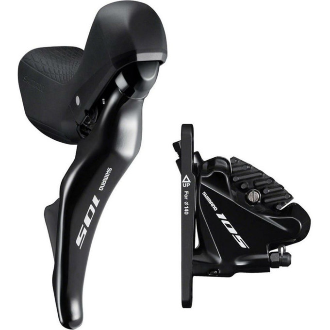 Шифтер/Тормозная ручка SHIMANO 105, ST-R7025 правый, BR-R7070, 11 скоростей, J-KIT, адаптер 25 мм, полимерный
