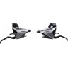 Шифтер/Тормозная ручка SHIMANO ACERA, EF65, ЛЕВ/ПР, 3X8СК, ТРОС+ОПЛЕТКА, ЦВ. СЕРЕБРИСТЫЙ