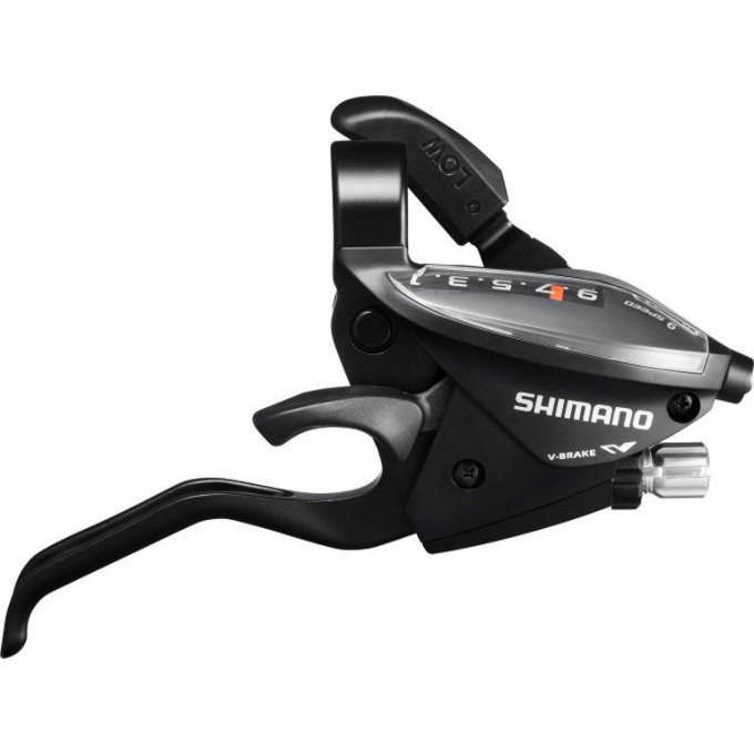 Шифтер/Тормозная ручка SHIMANO TOURNEY, EF510, ПРАВ, 9СК, ТРОС, ЦВ. ЧЕРНЫЙ