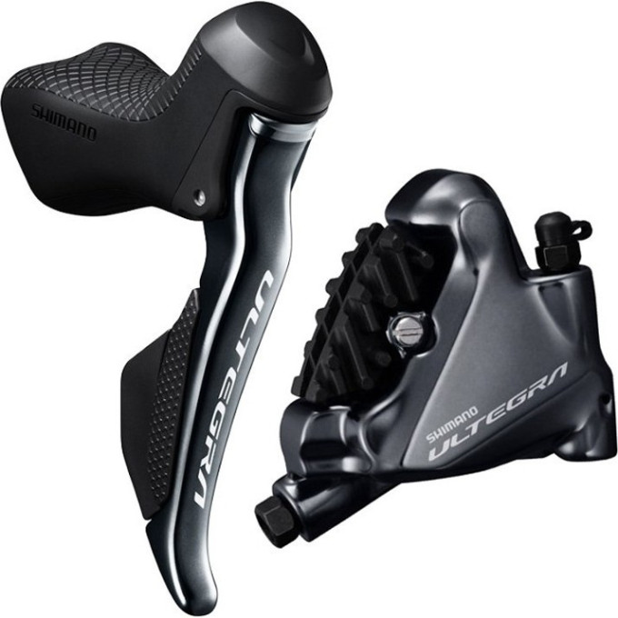 Шифтер/Тормозная ручка SHIMANO ULTEGRA DI2, ST-R8070/BR-R8070, ЛЕВЫЙ, НА 2СК. ПОД ДИСК. ТОРМ. ПОЛИМЕРН. КОЛОДКИ С КУЛЕРОМ