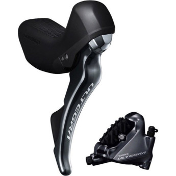 Шифтер/Тормозная ручка SHIMANO ULTEGRA, R8020(правый 11 скоростей)/BR-R8070(задний), трос с оплеткой, SM-BH90, для крепления 25 мм