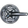 Система SHIMANO ALTUS, M311, 170мм, квадрат, 48/38/28T, черный