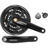 Система SHIMANO ALTUS, M311, 170мм, квадрат, 48/38/28T, черный