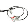 Тормоз дисковый SHIMANO M445-W, BL-M445(ЛЕВ)/BR-M447ПЕР), БЕЛЫЙ, 1000мм