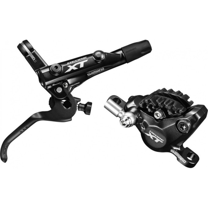 Тормоз дисковый SHIMANO M8000, BL(ПРАВ)/BR(ЗАДН), БЕЗ АДАПТ, ПЛАСТ. КОЛ. С РАДИАТ, 1700мм