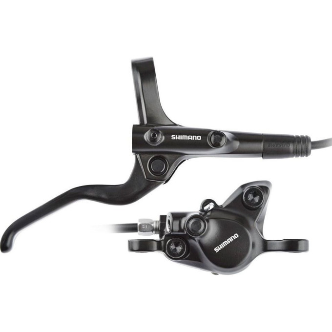 Тормоз дисковый SHIMANO MT MT201, BL(правый)/BR(задний), полимерные колодки, 1700мм, черный