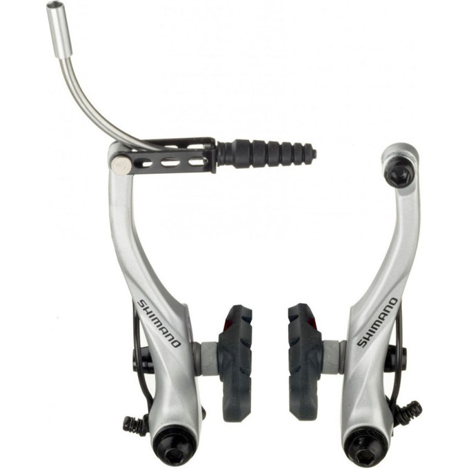 Тормоз SHIMANO V-BR ALIVIO, T4000, ПЕР, КОЛОДКИ S65T, СЕРЕБРИСТЫЙ