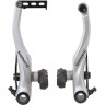 Тормоз SHIMANO V-BR ALIVIO, T4010, серебреный, задний, колодки S70C