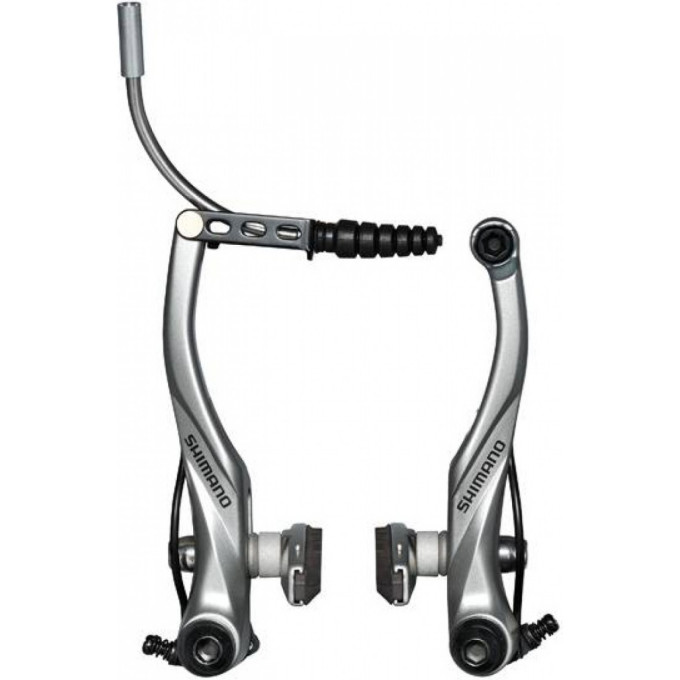 Тормоз v-br SHIMANO ALIVIO, T4010, серебро, передние колодки S70C