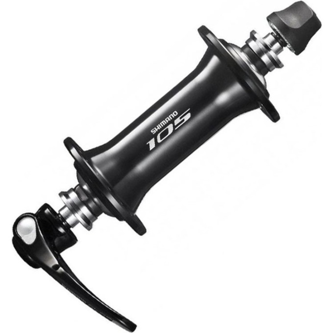 Втулка передняя SHIMANO 105, 5800, 32 ОТВ, QR 133мм, ЦВ. ЧЕРНЫЙ