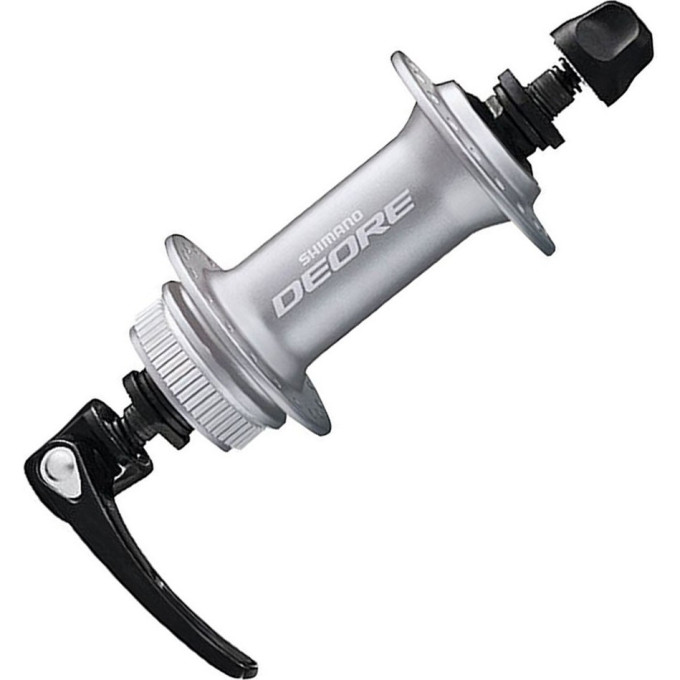 Втулка передняя SHIMANO DEORE, M6000, 36 отверстий, C.LOCK, QR, серебристый