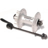 Втулка передняя SHIMANO M475, 36 отверстий, 6-болт, QR, серебристый