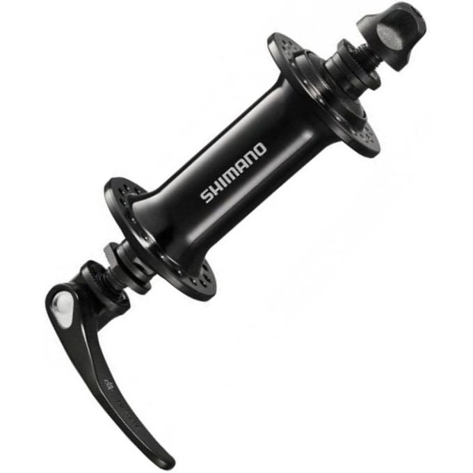 Втулка передняя SHIMANO RS400, 32 отверстия, QR 133 мм, черный
