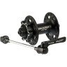 Втулка передняя SHIMANO XT, M756, 36 отверстий, 6-болт, QR черный