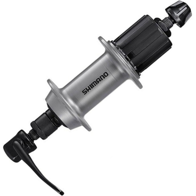 Втулка задняя SHIMANO TOURNEY TX505, 36 отверстий, 8/9/10 скоростей, QR, C.LOCK, без кожуха, OLD: 135 мм, серебристый