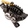 Калипер гидравлический SHIMANO M820, POST MOUNT, металлические колодки H03C с кулером, без адаптера IBRM820MPMF