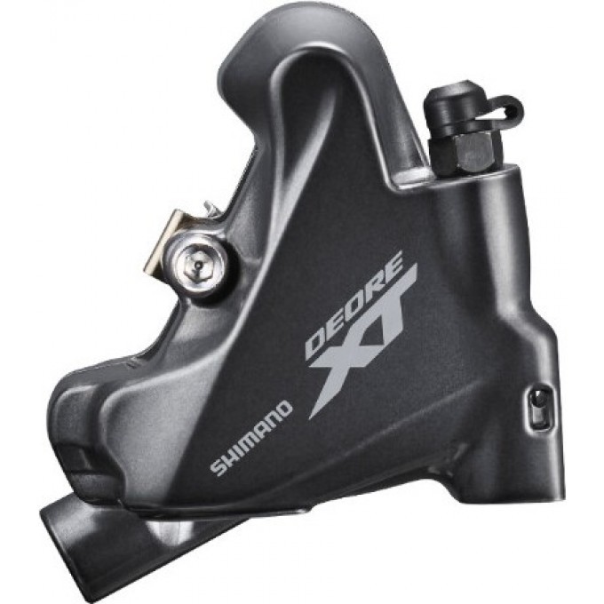 Калипер задний SHIMANO DEORE XT M8110, flat mount, гидравлический, болты 25 мм, полимерные колодки
