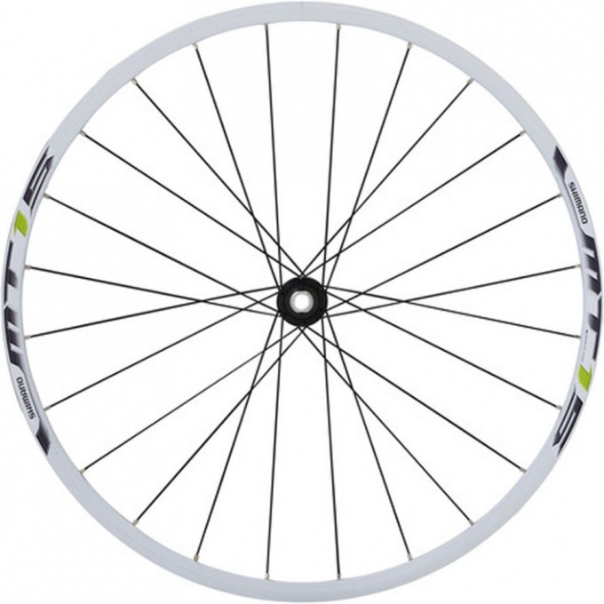 Комплект колес SHIMANO MT15A, 27,5', C.LOCK, QR, белый/зеленый