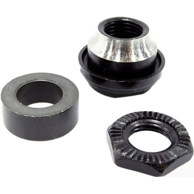 Конус велосипедный SHIMANO, к FH-M525A/M529, левый, с гайкой, шайбой, Y3SX98020