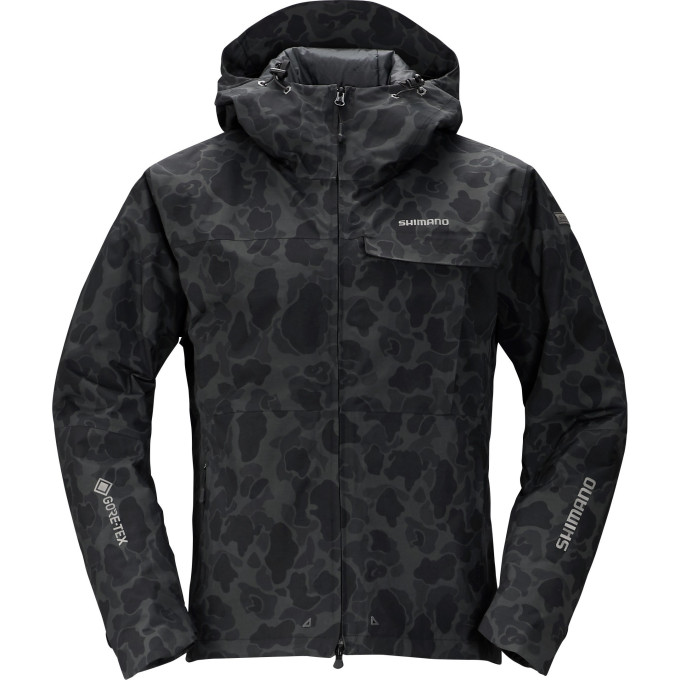 Куртка утеплённая SHIMANO RB-01JS GORE-TEX чёрный камуфляж L