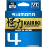 Леска плетёная SHIMANO KAIRIKI 4 PE 150 м серая 0.20 мм 13.8 кг