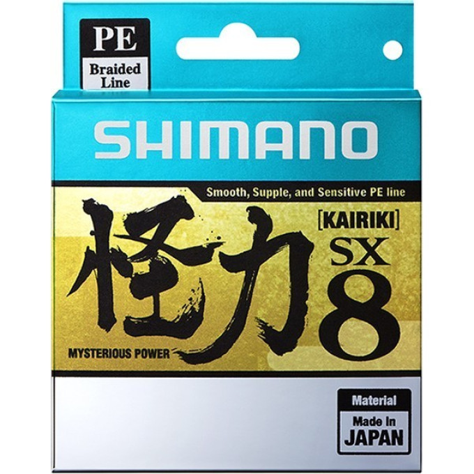 Леска плетёная SHIMANO KAIRIKI 8 PE 150 м разноцветная 0.06 мм 5.3 кг