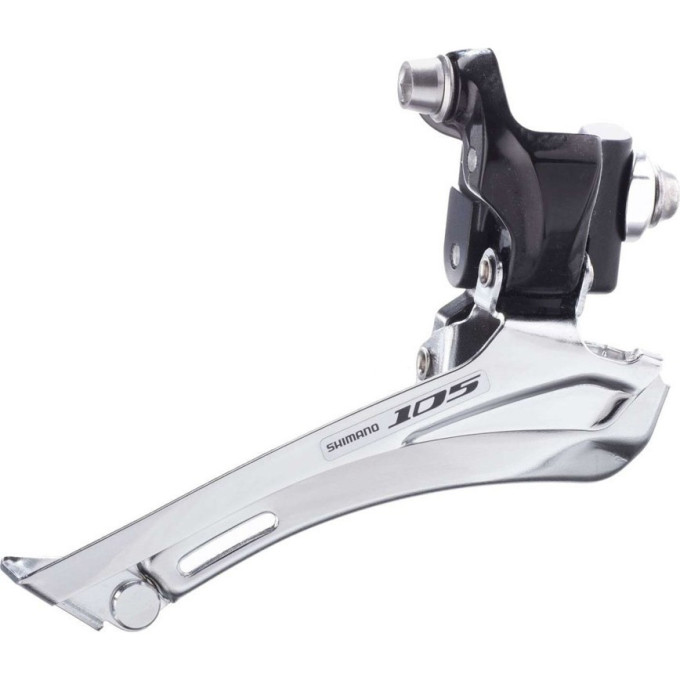Переключатель передний SHIMANO 105, 5700, черный на упор, для 2x10 скоростей