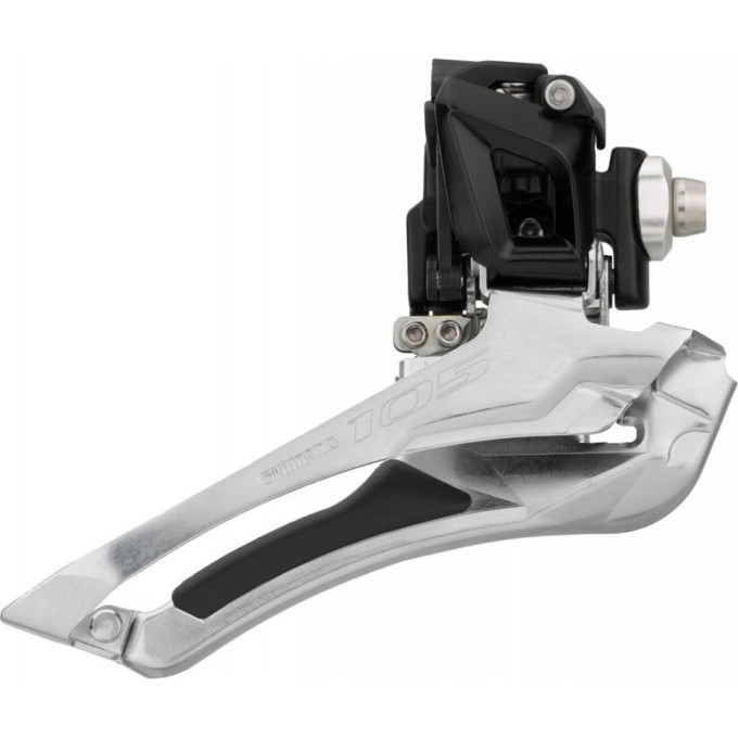 Переключатель передний SHIMANO 105, 5801, черный, на упор, для 2x11 скоростей