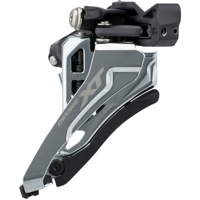 Переключатель передний SHIMANO DEORE, M4100-D, side-swing, direct mount, для 2x10 скоростей, угол:64-69, для 38T, CL:48,8/