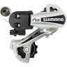 Переключатель задний SHIMANO TOURNEY, TTY21-B, GS, 6 скоростей, крепление на болт, серебристый, без упаковки