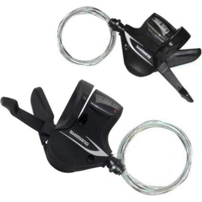 Шифтер SHIMANO ACERA, M360, левый/правый, 3X8 скоростей, трос+оплетка