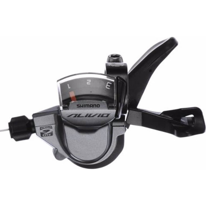 Шифтер SHIMANO ALIVIO, M4000, левый, 3 скорости, трос 1800мм