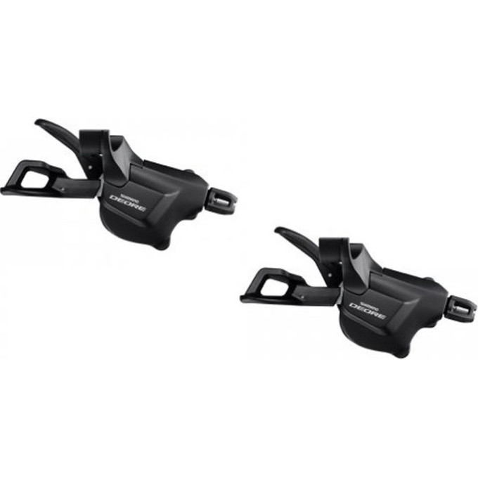 Шифтер SHIMANO DEORE, M6000-I, левый/правый, 2/3x10 скоростей, I-Spec II, без индикатора, трос 1800/ 2050мм