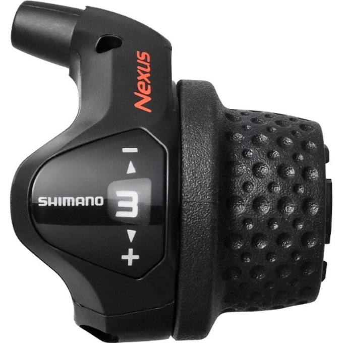 Шифтер SHIMANO NEXUS, 3S41E, 3 скорости, оплетка, 1700мм черный, короткая ручка для SG3R75