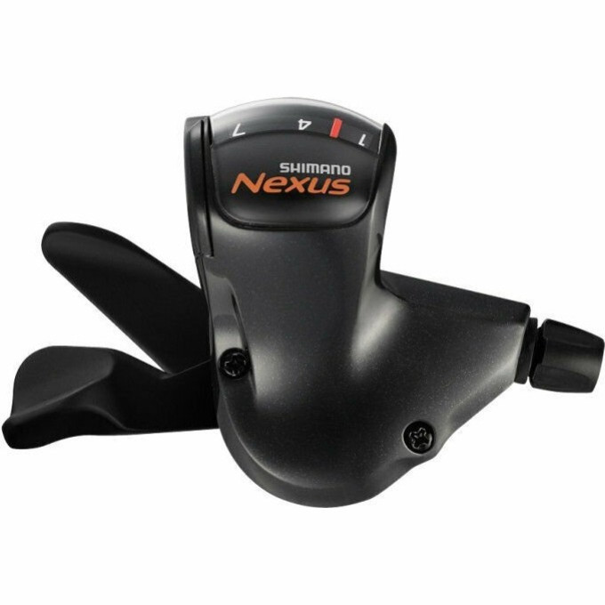 Шифтер SHIMANO NEXUS, 7S50, 7 скоростей, черный, оплетка 2100мм, трос 2280 мм, для CJ-NX10