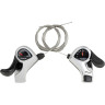 Шифтер SHIMANO TOURNEY, TX50, ЛЕВ/ПР, 3X7(FRICT)СК, ТР.+ОПЛЕТК